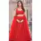 Red Georgette Sequence Work Party Wear Lehenga Choli - 9817189762