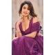 Wine Georgette Sequence Work Party Wear Lehenga Choli - 9817189763