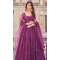 Wine Georgette Sequence Work Party Wear Lehenga Choli - 9817189763