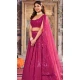 Magenta Georgette Sequence Work Party Wear Lehenga Choli - 9817189767