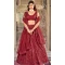 Maroon Georgette Sequence Work Party Wear Lehenga Choli - 9817189769