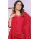 Rani Pink Muslin Hand Work Party Wear Readymade Salwar Suit - 9836189869