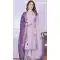 Purple Muslin Hand Work Party Wear Readymade Salwar Suit - 9836189872