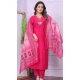 Rani Pink Viscose Denting Hand Work Party Wear Readymade Salwar Suit - 9836189873