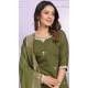 Mehendi Green Viscose Silk Embroidery Work Party Wear Readymade Salwar Suit - 9836189876