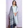 Sky Blue Soft Morni Silk Hand Work Party Wear Readymade Salwar Suit - 9836189879