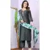 Solid Grey Modal Silk Hand Work Party Wear Readymade Salwar Suit - 9836189882