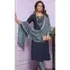 Blue Russian Silk Hand Work Party Wear Readymade Salwar Suit - 9836189883