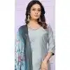 Sky Blue Modal Silk Hand Work Party Wear Readymade Salwar Suit - 9836189885