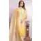 Yellow Printed Modal Silk Hand Work Party Wear Readymade Salwar Suit - 9836189891