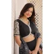 Black Viscose Jacquard Printed Party Wear Lehenga Choli - 9900191135