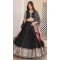 Black Viscose Jacquard Printed Party Wear Lehenga Choli - 9900191135