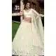 White Soft Net Sequins Embroidered Party Wear Lehenga Choli - 9937191341