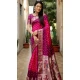 Pink Dola Silk Bandhej Printed Party Wear Saree - 147161385