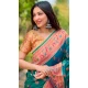 Paithani Silk Woven Work Party Wear Designer Saree In Green - 147271461