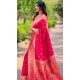 Paithani Silk Woven Work Party Wear Designer Saree In Pink - 147271462