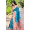 Plus Size Paithani Silk Woven Work Party Wear Designer Saree In Blue - 147271464