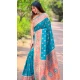 Paithani Silk Woven Work Party Wear Designer Saree In Blue - 147271464