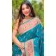 Paithani Silk Woven Work Party Wear Designer Saree In Blue - 147271464
