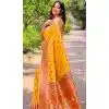Plus Size Paithani Silk Woven Work Party Wear Designer Saree In Yellow - 147271465