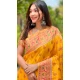 Paithani Silk Woven Work Party Wear Designer Saree In Yellow - 147271465