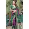 Green Dola Silk Bandhej Printed Traditional Wear Plus Size Saree - 147361519
