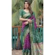Green Dola Silk Bandhej Printed Traditional Wear Saree - 147361519