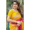 Yellow Dola Silk Bandhej Printed Traditional Wear Plus Size Saree - 147361520