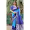Blue Dola Silk Bandhej Printed Traditional Wear Saree - 147361521