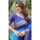Blue Dola Silk Bandhej Printed Traditional Wear Saree - 147361521