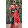 Red Dola Silk Bandhej Printed Traditional Wear Plus Size Saree - 147361523