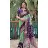 Purple Dola Silk Bandhej Printed Traditional Wear Plus Size Saree - 147361524