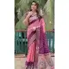 Magenta Dola Silk Bandhej Printed Traditional Wear Plus Size Saree - 147361525