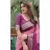 Magenta Dola Silk Bandhej Printed Traditional Wear Plus Size Saree - 147361525