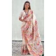 Pashmina Silk Meenakari Work Party Wear Saree In White - 147371530