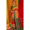 Mustard Tussar Silk Swarovski Work Party Wear Designer Saree - 147441596