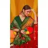 Mustard Tussar Silk Swarovski Work Party Wear Designer Plus Size Saree - 147441596