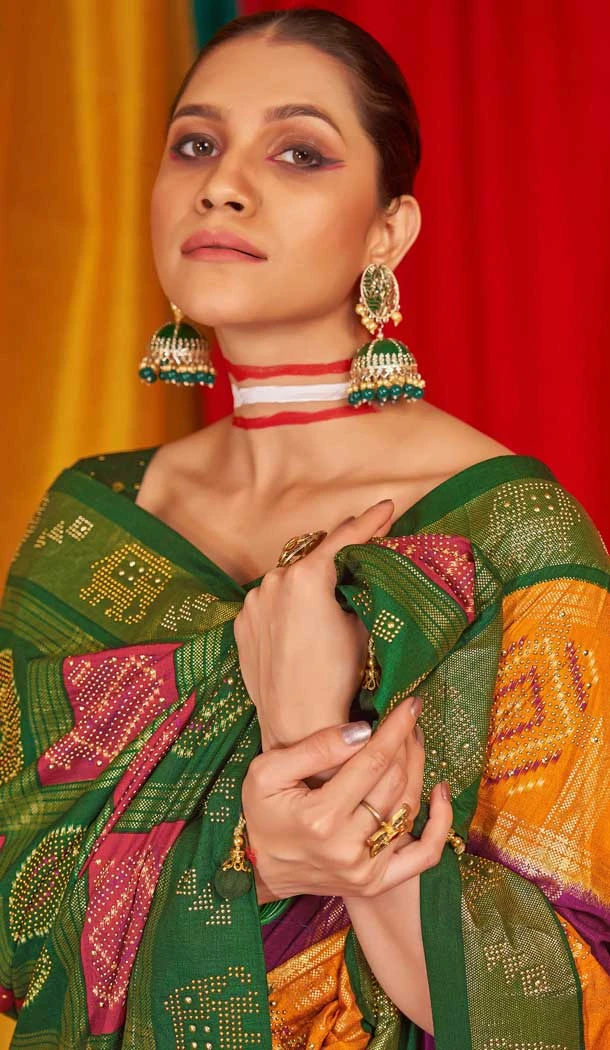 Mustard Purple Tussar Silk Swarovski Work Party Wear Designer Saree - 147441597 Mustard Purple Tussar Silk Swarovski Work Party Wear Designer Saree - 147441597