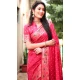 Paithani Silk Bandhej Work Traditional Wear Saree In Burgundy - 147531646