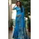 Paithani Silk Bandhej Work Traditional Wear Saree In Blue - 147531647