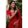 Plus Size Paithani Silk Bandhej Work Traditional Wear Saree In Maroon - 147531648