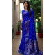 Paithani Silk Bandhej Work Traditional Wear Saree In Royal Blue - 147531649