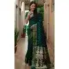 Plus Size Paithani Silk Bandhej Work Traditional Wear Saree In Green - 147531650