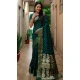 Paithani Silk Bandhej Work Traditional Wear Saree In Green - 147531650