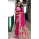 Paithani Silk Bandhej Work Traditional Wear Saree In Pink - 147531651