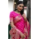 Paithani Silk Bandhej Work Traditional Wear Saree In Pink - 147531651
