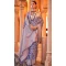 Viscose Silk Printed Foil Wedding Wear Designer Saree In Blue - 147681726