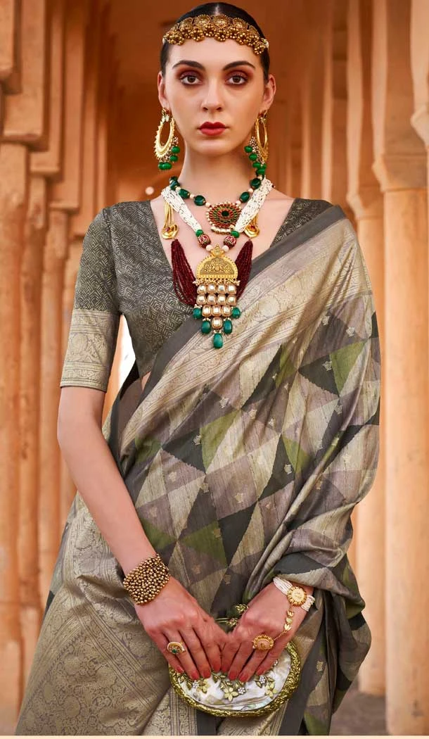 Viscose Silk Printed Foil Wedding Wear Designer Saree In Magenta - 147681732