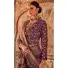 Pink Viscose Silk Printed Plus Size Designer Wear Saree - 147691736