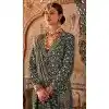Sea Green Viscose Silk Printed Plus Size Designer Wear Saree - 147691737